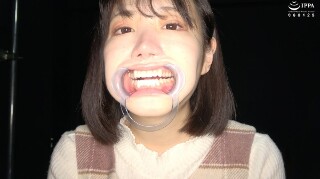 【人気女優 琥珀ややチャンの超貴重な歯・口内・のどちんこ観察＆咀嚼】ADOA-085 琥珀やや