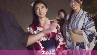 花火大会ナンパ 07 みなとみらいで花火大会帰りの浴衣美女を高級ホテルとシャンパンで釣ってお持ち帰り♪お酒で頭が回らないのか浴衣を脱がされてもされるがまま。それどころか自分からち〇ぽを欲しがって… MGS