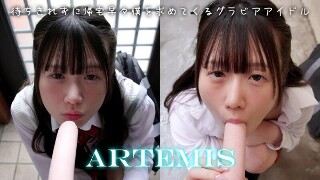 Amu Himesaki, a gravure idol who can't wait and asks for me as soon as she gets home