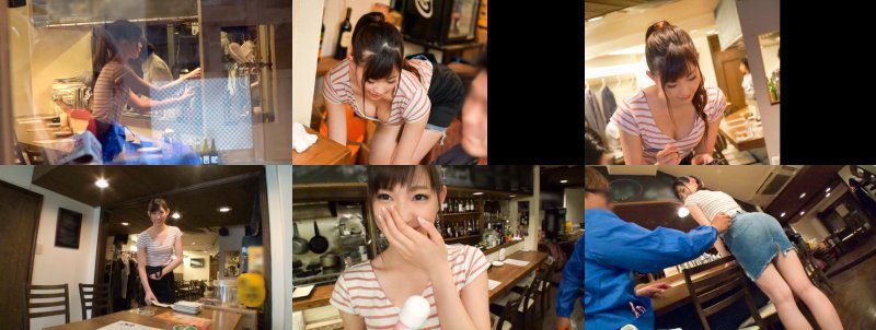 100%完全ガチ！噂の素人激カワ看板娘にアポなし取材⇒AV交渉！ target.27  ランチタイム中のカフェバーで働くポニーテールの似合う正統派美人スレンダー店員！ in 中野 MGS:イメージ画像