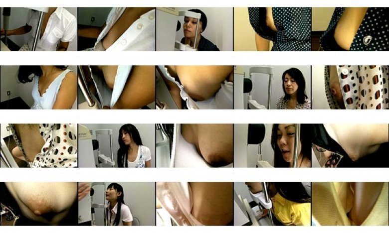 メガネを買いに来た女性たちの無防備な胸元を盗撮した映像:イメージ画像