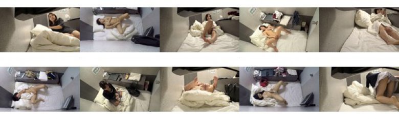狭い個室で溜まった性欲発散！ビクビク痙攣イキまくる女性達 カプセルホテル盗撮オナニー:イメージ画像