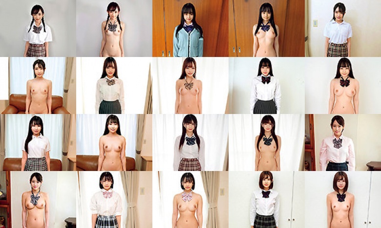素人ヘアヌード大図鑑～十代の無毛な制服美少女編:イメージ画像