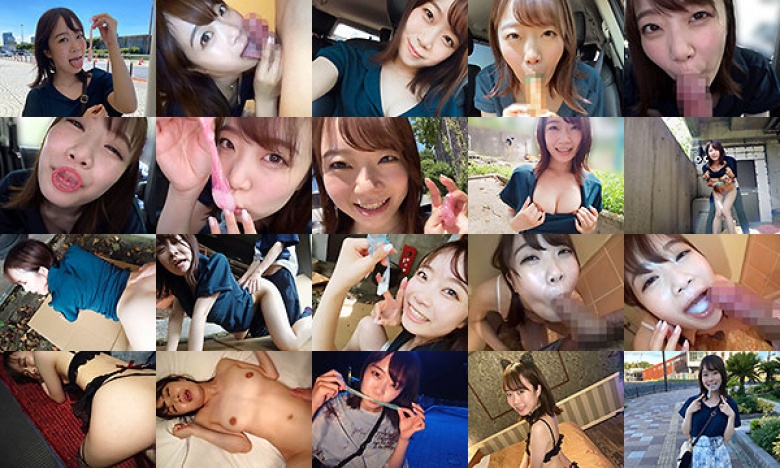 避妊具精飲 精子入りコンドームを野外で飲み干すインテリ美大生:样本图像