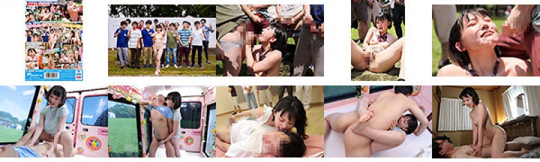 合原槻羽の青空ぶっかけファン感謝祭 素人男性たちを全力おもてなし！ザーメン抜きまくりツアー ごっくん・ぶっかけ・生中出し！合計51発～ディープス専属卒業記念作～:样本图像