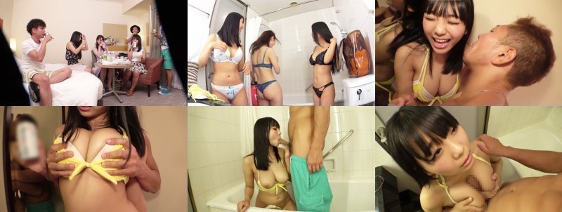 爆乳揺らして感じまくる水着美女！巨チンが隠れるほどのパイズリご奉仕は完璧！！久々のセックスに大興奮のむちむち娘☆ るかMGS:イメージ画像