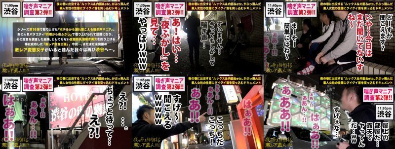 『月曜から夜ふかし』で取り上げられ、瞬く間に〝検索ワード上位〟に躍り出た『ホテルから漏れ聞こえる喘ぎ声マニア』のおかわり検証!!渋谷は神泉駅周辺のホテル街に〝漏れ声〟を聞こうと足しげくやって来る変態ムッツリ女子達の、エロに対する執着がとにかくハンパない…!!第1弾配信(300MIUM-397)から比べてみても、この辺りをウロつく変態女子のエロポテンシャルは、ちょっと異常です…www:夜の巷を徘徊する〝激レア素人〟!! 24 MGS:イメージ画像