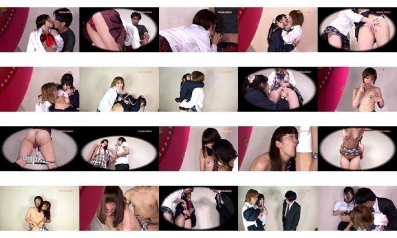 プリクラJK盗●！〜制服脱いでキス、フェラ、ハメ撮り！:Thumnail