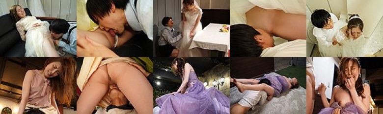 結婚式中、親族が側にいるのにワレメ大好きショタ坊のスカート潜入膣いじりで痙攣失禁させられるイクイク花嫁 東希美:イメージ画像