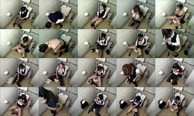 某N空港発 仕事に疲れたC・Aは空港のトイレで激しいオナニーをして欲求を解消する！！:イメージ画像