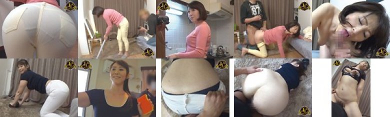 嫁のいない日に朝から家事にいそしんでるお義母さんの完熟ピタパン巨尻を見ていたら急にムラムラしてしまい…そのままバックで即ハメ中出し！:イメージ画像