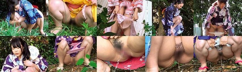 仮設トイレは長蛇の列 毎年の風物詩総集編 花火大会 浴衣美少女野ション盗撮 48名:イメージ画像