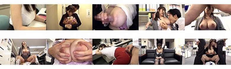 これは残業中の爆乳パツパツスーツ女上司に毎日ぶっかけセクハラした1週間の記録映像です。:样本图像