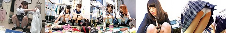 フリーマーケット制服美少女パンチラ盗撮動画8時間総集編:イメージ画像