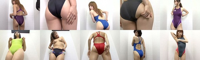 スイミングスクール通いで試着する競泳水着からハミ出る豊満な女体とデカ尻盗撮！ 特別編3:イメージ画像