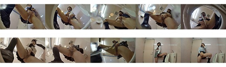 天井特化アングル盗撮！！ 女子○生の潮吹きトイレオナニー大全集:イメージ画像
