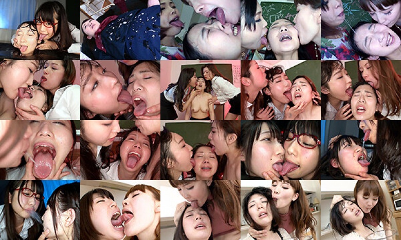 高粘度白濁唾顔舐めレズ:イメージ画像