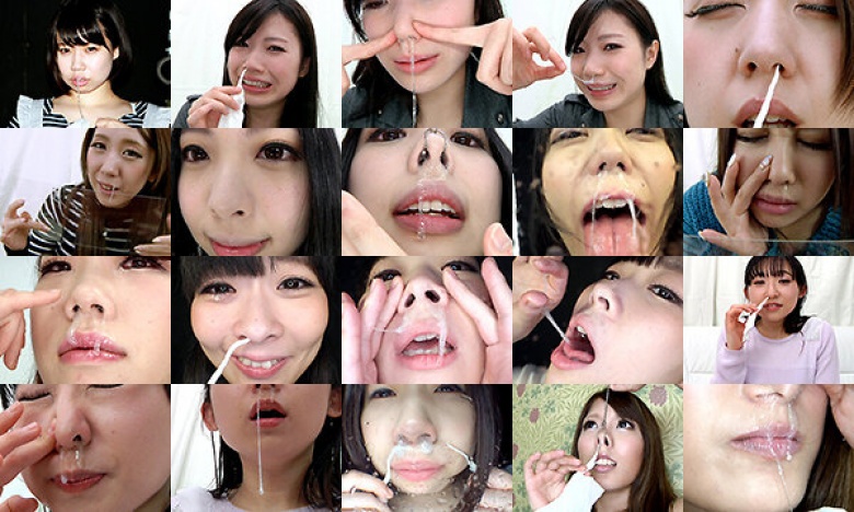 美女の高粘度鼻水鑑賞:イメージ画像