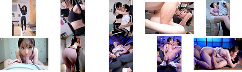 Late at night, we were alone in the empty gym... Sweaty and seducing carnivorous F-cup, close-up personal mating, Ekoi Sora:Thumnail