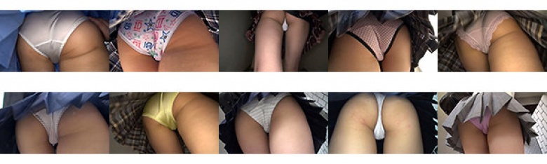 階段女子校生 おま○この形がパンツごしにわかっちゃうパンチラスペシャル:イメージ画像