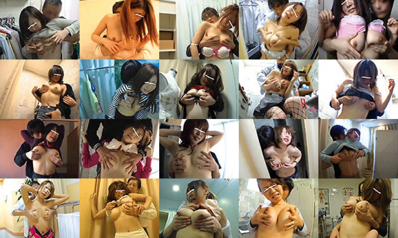 背後から乳もみ:イメージ画像