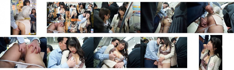 「诶！阿姨我？！」巨乳妈妈拼命抗拒在孩子面前被撩，却止不住高潮滴爱汁 丰满人妻被陌生拥挤的电车迷惑:样本图像