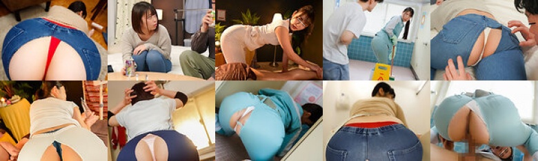 「ズボン破れてますよ？」ピタパン女子のズボンが破れてデカ尻Tバックが目の前に！エロ尻を見せつけられて興奮したボクはデカチンを突き挿して…:イメージ画像
