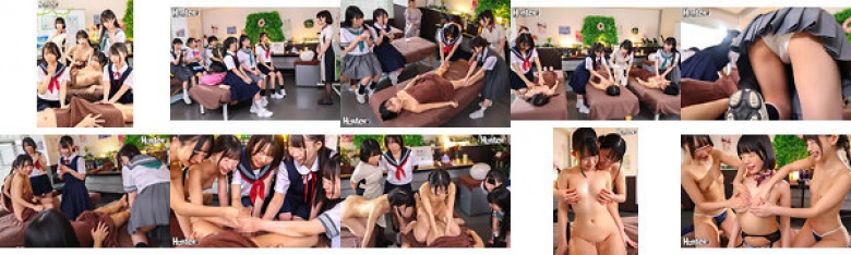 「えっ！？ココで勃起？」エステサロンの職業体験に行ったらうぶっ娘ばかりで男はボク1人！エステ体験はまさかのタオル1枚で女の子の体を触りまくり！女の子もタオル1枚だからズレて、ちっぱいやお尻が見えまくり！更にボクは股間の際どい所を施術されまくりでフル勃起:イメージ画像
