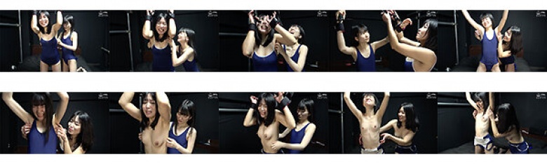 "[F/F tickling] Kneeling restraint tickling in school swimsuit by beautiful women" ADOA-096 Hinano Iori & Misaki Sugisaki 2:Thumnail