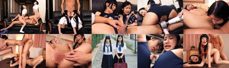 仲良し2人組の女の子を1本の生チ●ポで本物の穴姉妹にしてあげる。いちごとすず（ダブル無毛）:イメージ画像