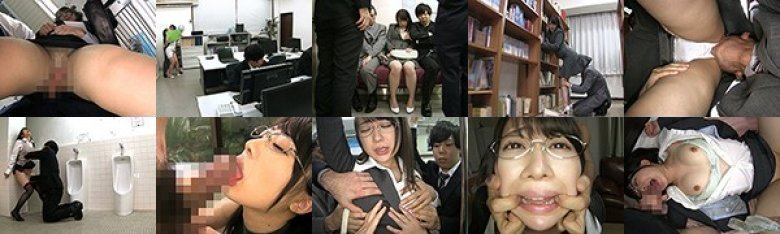 「痴●最低！」と言ってたはずが…実際痴●されたら涙目でイキまくるドスケベなメガネっ娘OL:イメージ画像