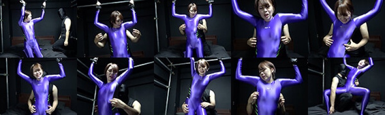 『全身タイツに身を包んだボーイッシュ女子を、拘束してさわさわこちょこちょ快楽混ざりのくすぐり地獄！』 香椎佳穂:イメージ画像