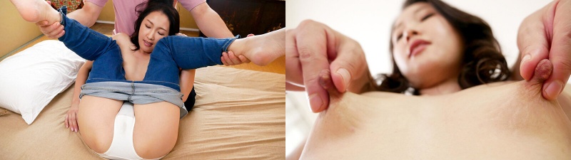 敏感微乳ちくびの三十路妻 白肌を紅潮させ他人棒セックスで中出し快諾:イメージ画像