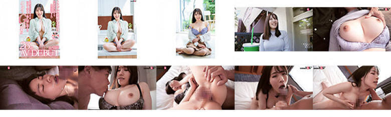 26 岁的 AV 出道者 Kyoka Kitano，是一位有着蜜糖般 G 罩杯的年轻妻子，当她第一次体验另一个男人的鸡巴时，她痛苦地扭动着。:样本图像