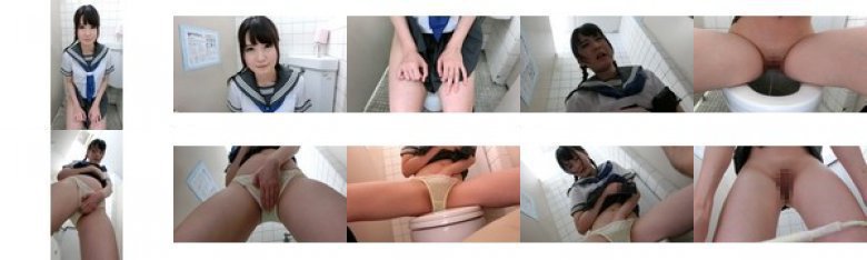 【VR】JKがトイレでこっそりオナニー:イメージ画像