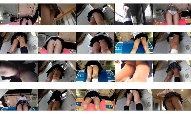 女子校生の太ももぱんちら逆さ撮り:イメージ画像