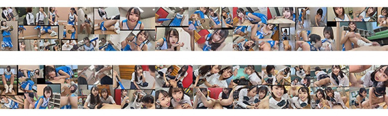 盗撮してたチア部の女子達がビックリまさかの超ドスケベ。小悪魔痴女化で弄ばれて精液搾り取られまくる！ 汗の匂いが香る部活女子が肉食痴女責めハーレム逆3P:イメージ画像