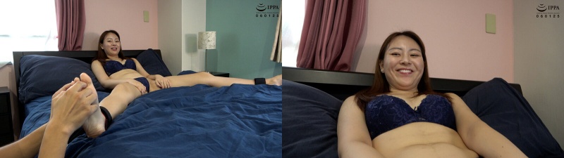 「美女にはじめての足裏拘束くすぐりを体験してもらった!」宗像れな 2:イメージ画像