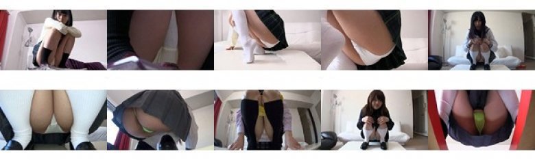 たっぷりシコれる しゃがんだ女子校生:イメージ画像