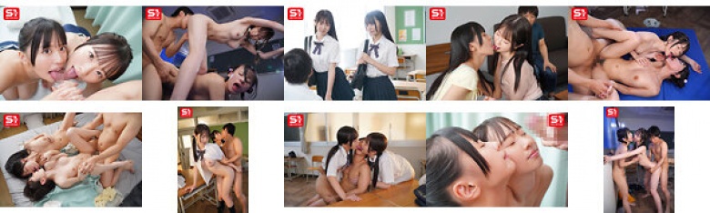 我的童年朋友在她的青春期暑假期间嬉戏地亲吻...当我看着它时,我也很兴奋,有很多舌头亲吻三分之一:样本图像