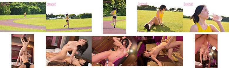 #日本全国大会で活躍した陸上少女、青春の終わりとAVデビュー8頭身、身長171cm、本物アスリート女子大生ー第●5回 全●高等●校陸●競技対校選●権大会出場 夏目まこ:イメージ画像