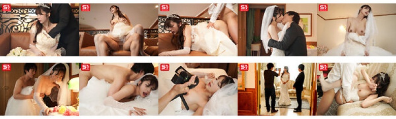 她的猫变得湿了，被迫从男性婚礼策划者那里湿透了，而不是在她要结婚时与新郎做爱。 Nanatsumori Riri:样本图像