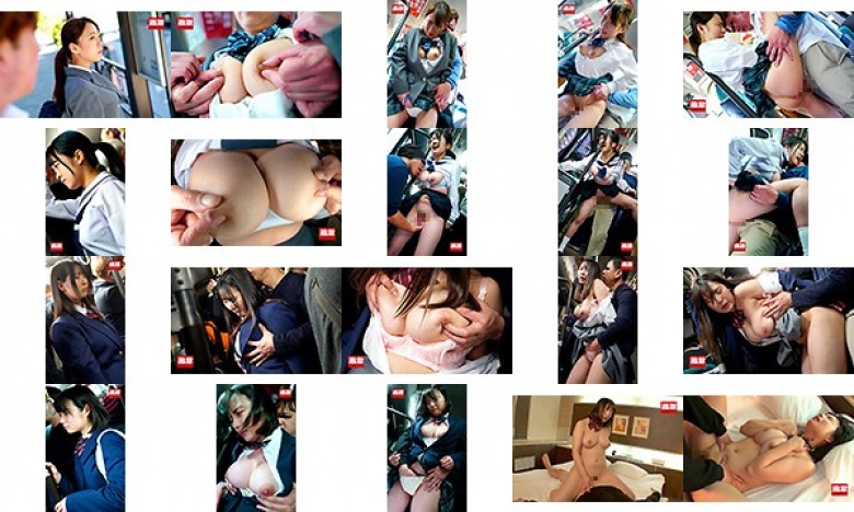 満員バスで背後から制服越しにねっとり乳揉み痴漢され腰をクネらせ感じまくる巨乳女子○生13:イメージ画像