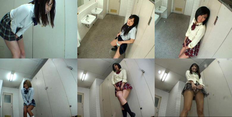 【便器目前！大量失禁！！我慢出来ずに漏らしてしまう女子校生】:样本图像