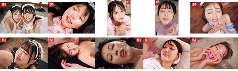 こんな美少女に精子ぶっかけていいんですか！？ エスワン女優の美しく整ったご尊顔にクッソ最高の顔射260連発 8時間:样本图像