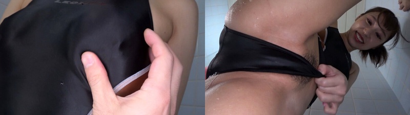 Mei Satsuki 女孩穿着泳衣撒尿:样本图像