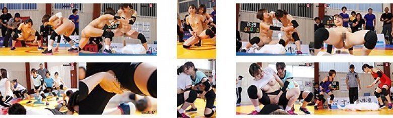 筋肉女子のキツキツマ○コによる熾烈なチ○ポの奪い合い 新競技【セックスリング】:样本图像