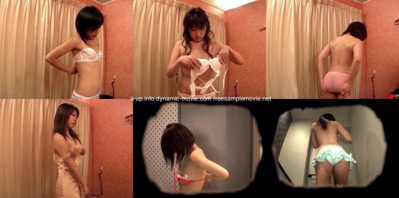 盗撮 フィッティングルームで着替える女子を観察:イメージ画像