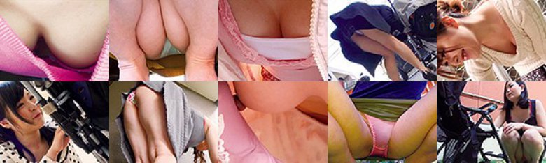 子育てママたちは隙だらけ！！完全盗撮！！8時間スペシャル！ ベビーカー越しに赤ちゃんをあやしている奥さん密着 パンチラ胸チラBEST 150名:イメージ画像