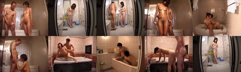 バスルームでの熱愛カップルセックス盗撮:イメージ画像